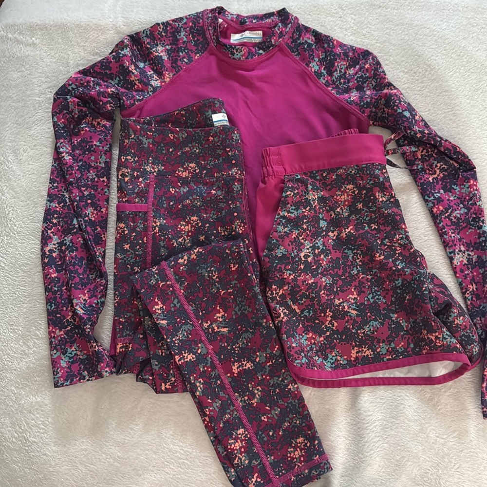 Columbia girls three-piece activewear set